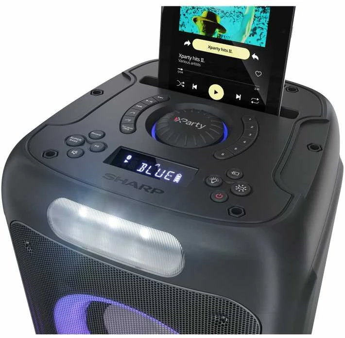 Sharp PS-949 Party Speaker with Built-in Baterija | Sharp | Party Speaker | PS-949 XParty Street Beat | 132 W | Atsparus vandeniui | Bluetooth | Belaidė jungtis | Portable | Juodas