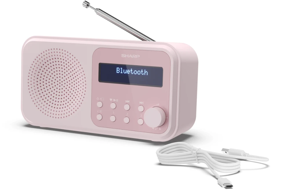 Sharp | Tokyo Digital Radio | DR-P420(PK) | Bluetooth | Belaidė jungtis | Portable | Rožinė
