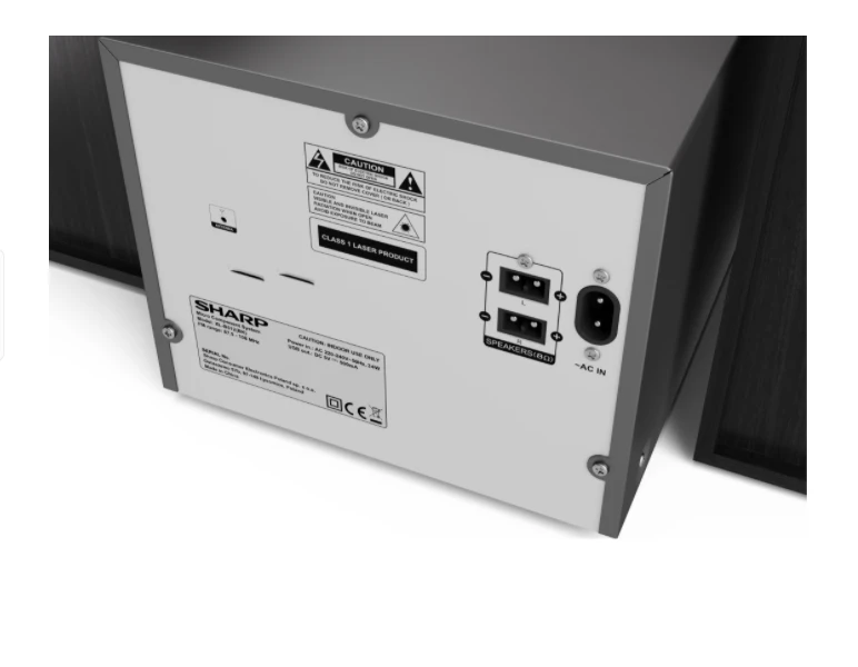 Muzikinis centras Sharp XL-B512(BK) Hi-Fi Micro System, CD/FM/USB/Bluetooth v5.0, 45W, Juodas | Sharp | Hi-Fi Micro System | XL-B512(BK) | Juodas | USB port | AUX in | Bluetooth | CD grotuvas | FM radio | Belaidė jungtis