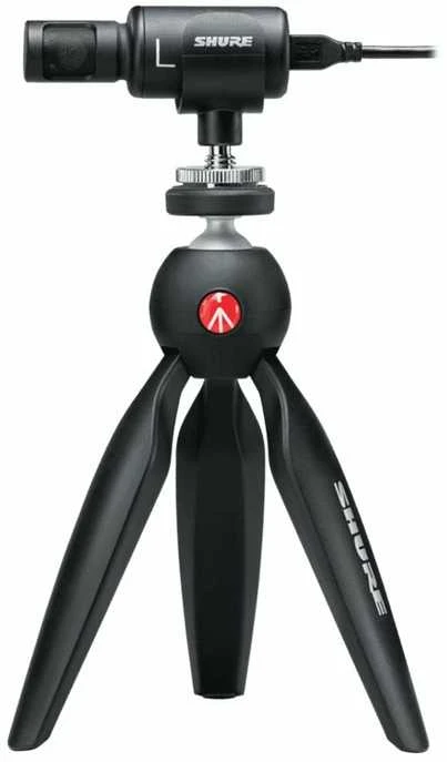 Shure Motiv MV88+DIG mikrofonas, juodas