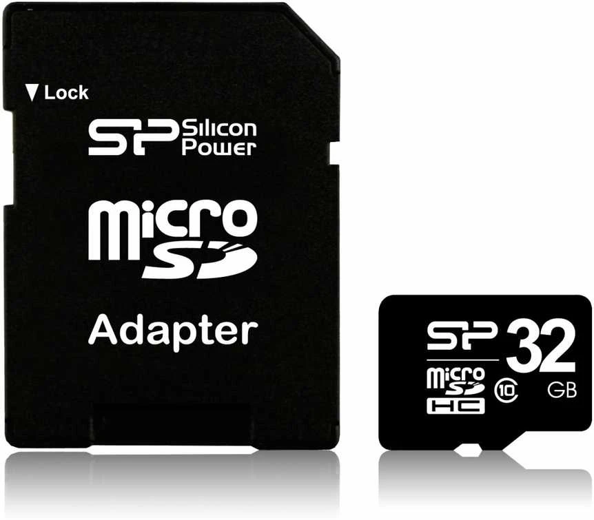 Silicon Power | 32 GB | Micro SDHC | Flash atminties klasė 10 | SD adapter