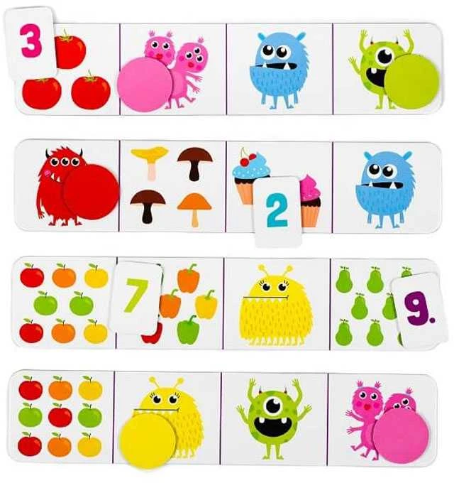 Kapitan Nauka Counting game Hungry Monsters 3-6 metai GR0538