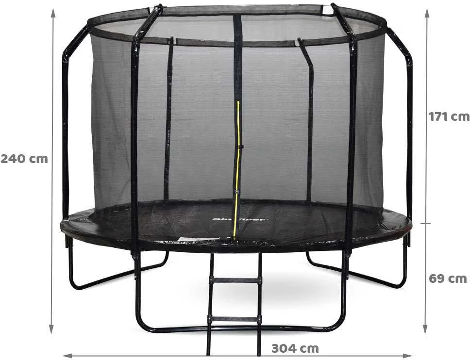 "SkyFlyer" sodo batutas + 10FT 304cm kopėčios