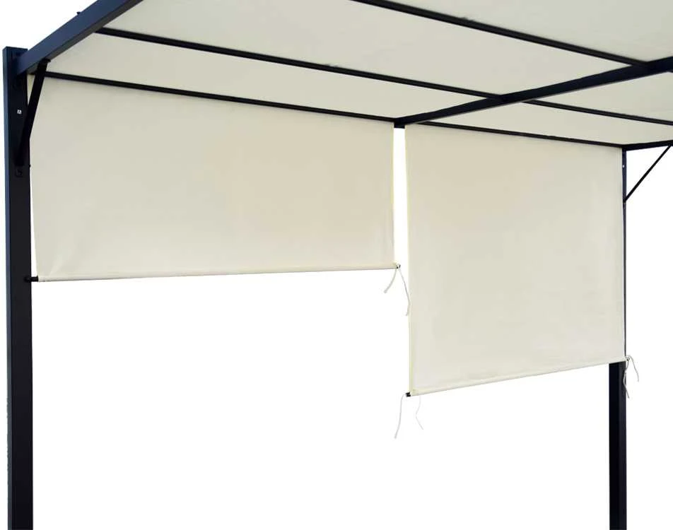 Jokomisiada Garden PERGOLA Para Sole ZONA 3x3x2m Atsparus vandeniui roofing ROLLERS SP0836