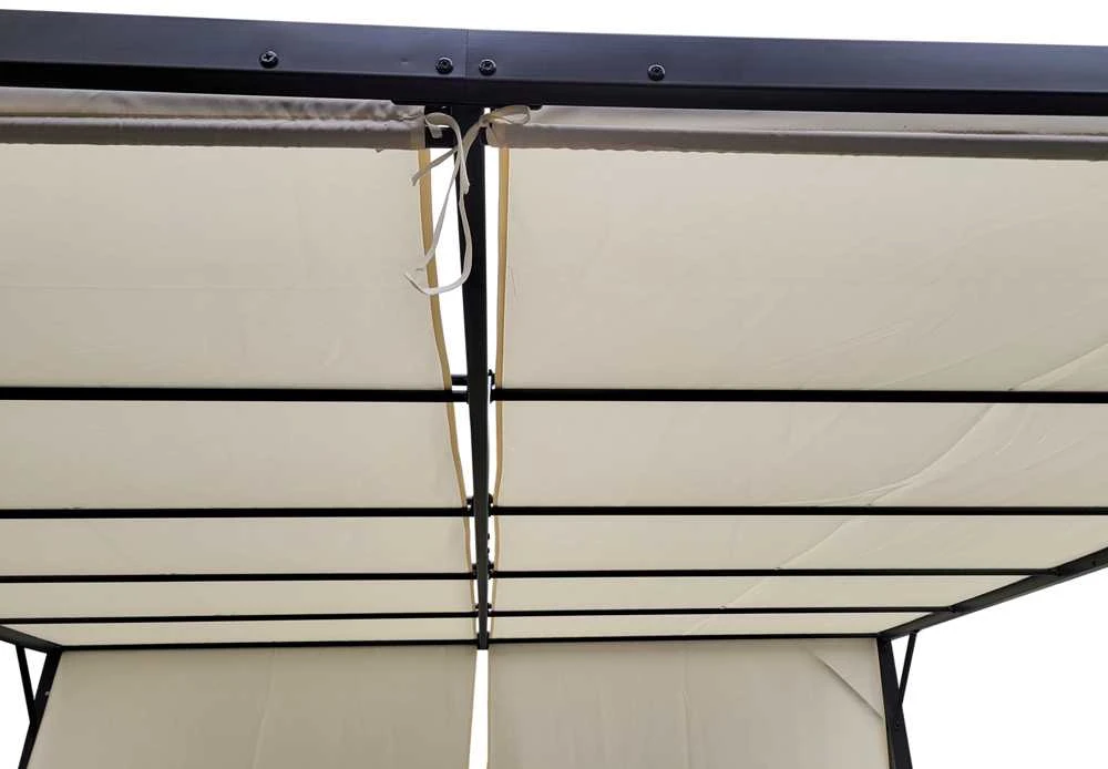 Jokomisiada Garden PERGOLA Para Sole ZONA 3x3x2m Atsparus vandeniui roofing ROLLERS SP0836