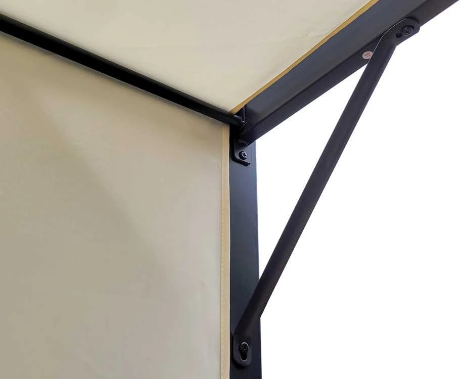 Jokomisiada Garden PERGOLA Para Sole ZONA 3x3x2m Atsparus vandeniui roofing ROLLERS SP0836