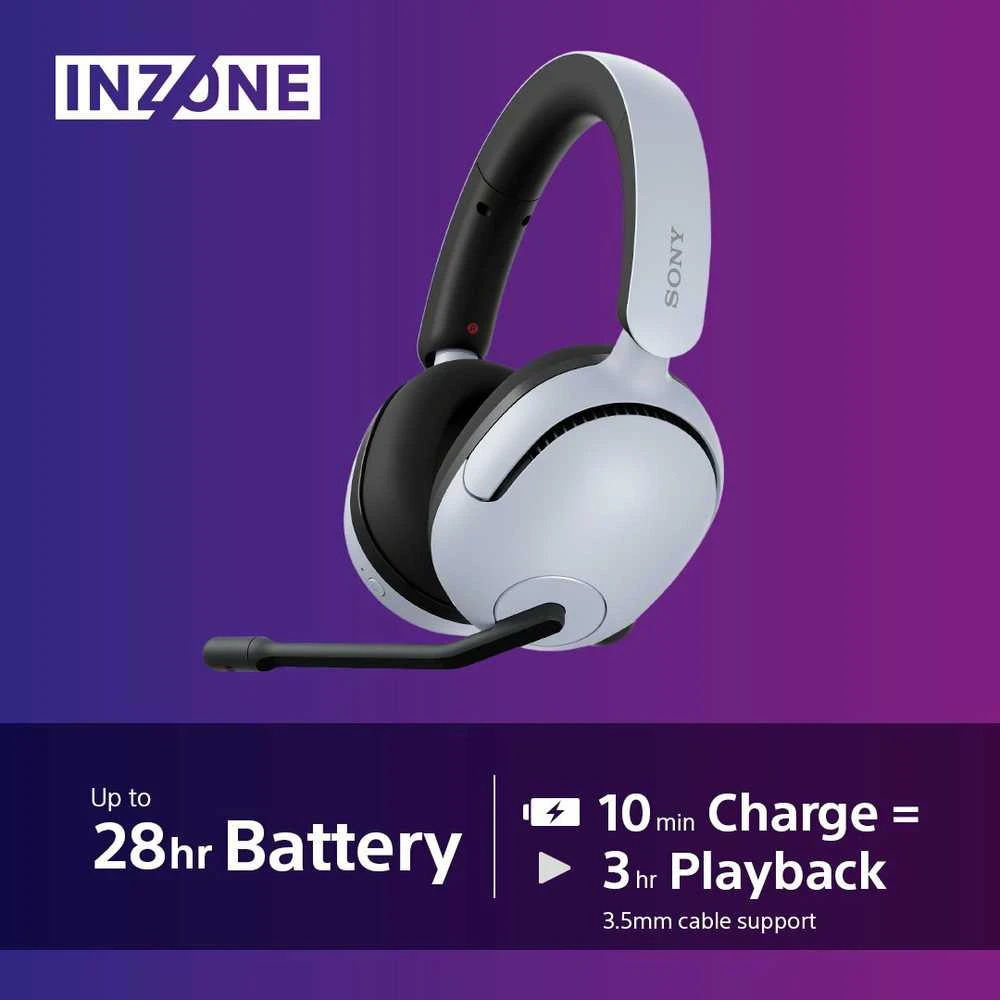 Sony INZONE H5  ausinės, Baltos