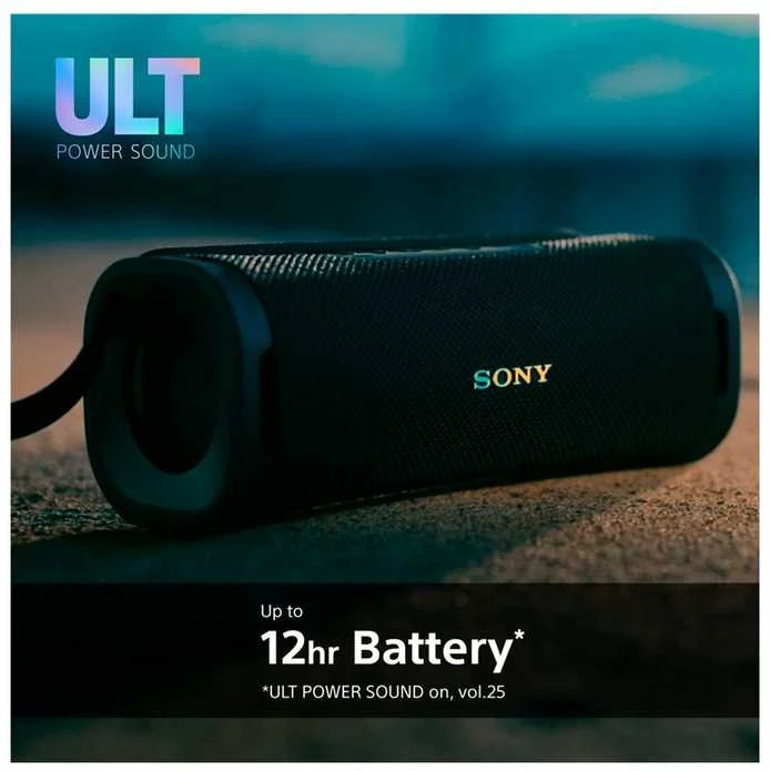 Nešiojama kolonėlė Sony ULT Field 1, Juodos spalvos