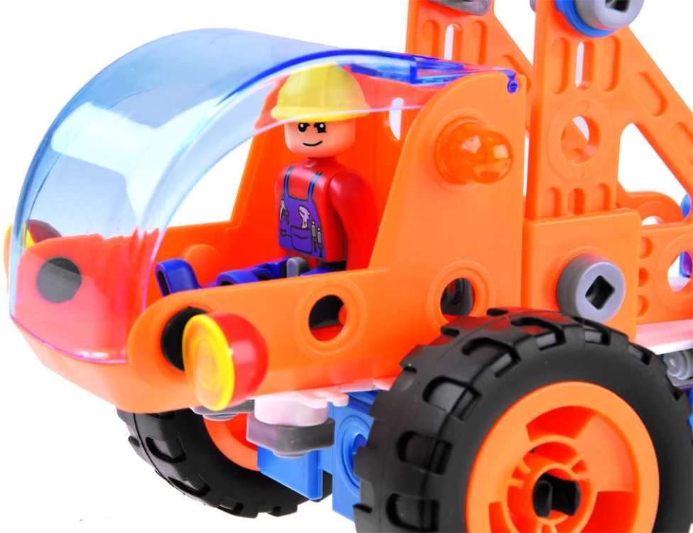 Transporto priemonės spalvingos statybos blokai 244el