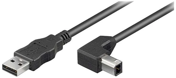 Goobay | USB 2.0 didelės spartos laidas 90° | USB į USB