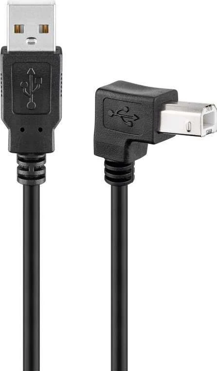 Goobay | USB 2.0 didelės spartos laidas 90° | USB į USB