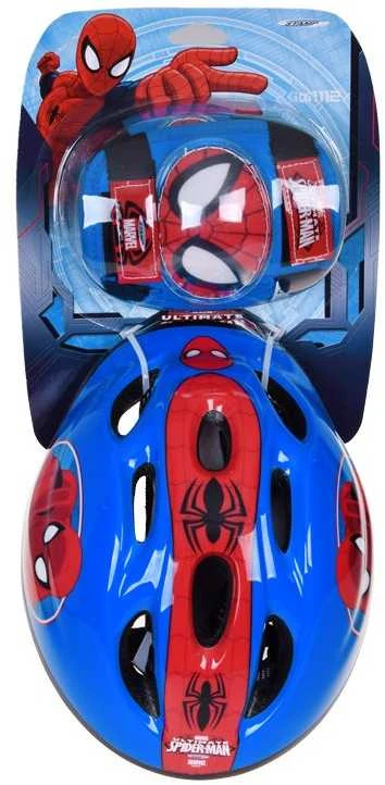 Metausta Children’s Helmet + Protectors Set Spiderman