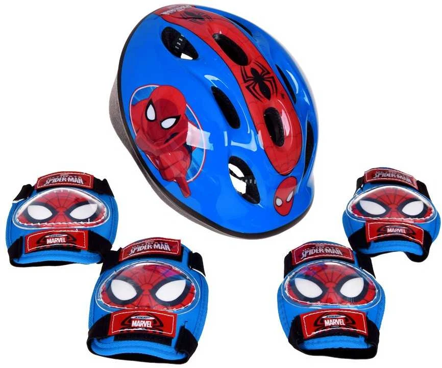 Metausta Children’s Helmet + Protectors Set Spiderman