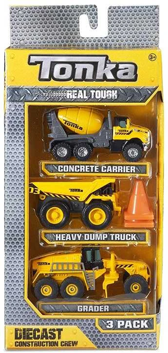 Hasbro Statybos mašinos „Tonka Autka“ rinkinys iš 3 ZA3617