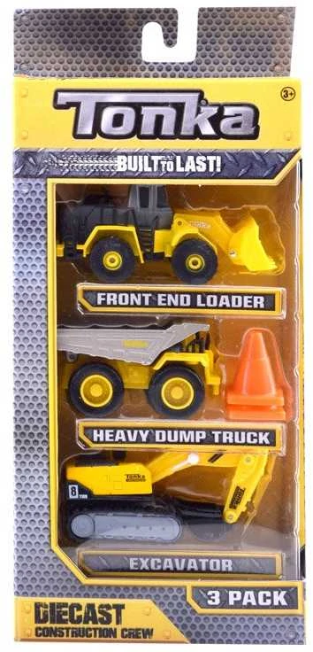 Hasbro Statybos mašinos „Tonka Autka“ rinkinys iš 3 ZA3617