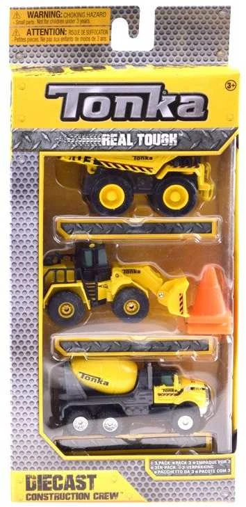 Hasbro Statybos mašinos „Tonka Autka“ rinkinys iš 3 ZA3617