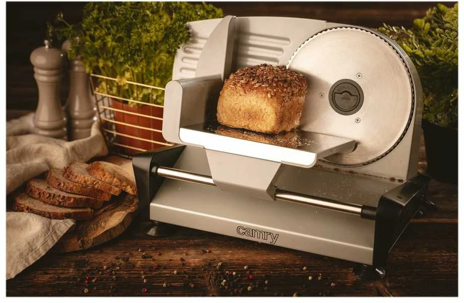 Camry | Food slicers | CR 4702 | Nerūdijantis plienas | 200 W | 190 mm