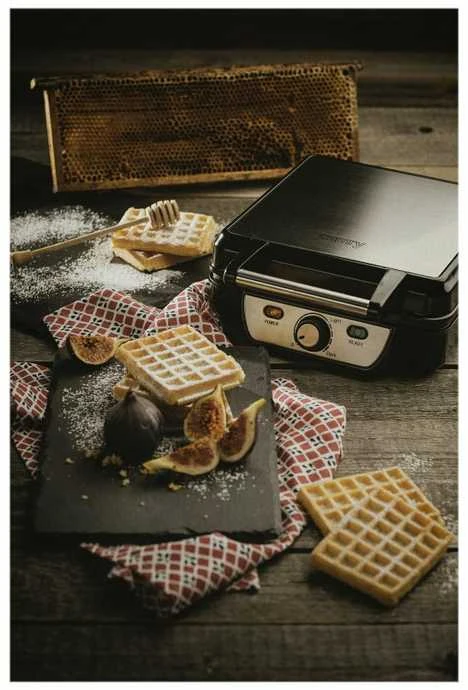 Camry | Vaflinė | CR 3025 | 1150 W | Number of pastry 4 | Belgium | Juodas/Nerūdijantis plienas