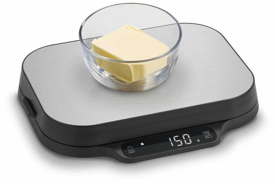 Virtuvinės svarstyklės Caso Kitchen and Precision scales | KitchenDuo | Ekranas type LED | Juodas/Nerūdijantis plienas