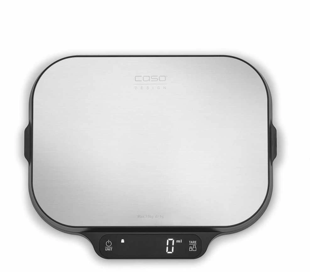 Virtuvinės svarstyklės Caso Kitchen and Precision scales | KitchenDuo | Ekranas type LED | Juodas/Nerūdijantis plienas