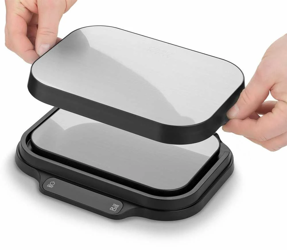Virtuvinės svarstyklės Caso Kitchen and Precision scales | KitchenDuo | Ekranas type LED | Juodas/Nerūdijantis plienas