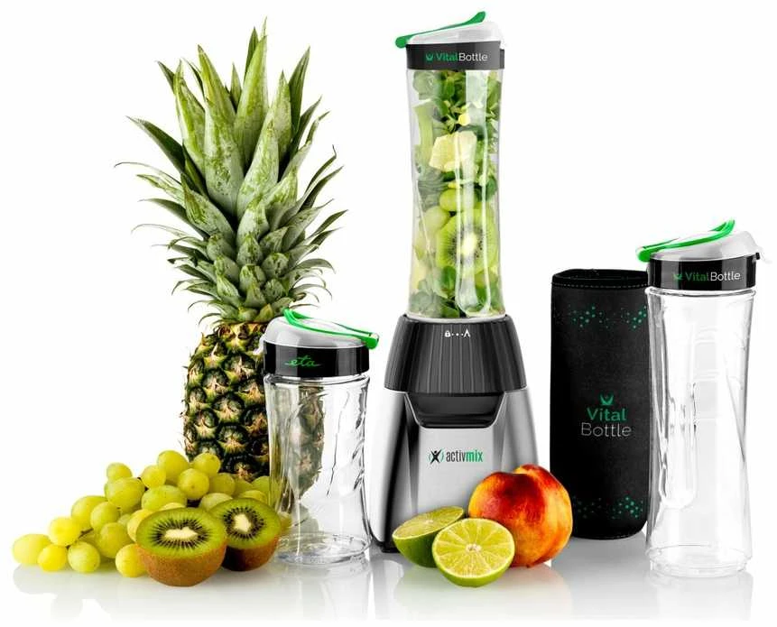 ETA | Maišytuvas | Activmix Team ETA110390000 | Tabletop | 350 W | Jar material Glass | Jar capacity 0.6 L | Ice crushing | Juodas/Nerūdijantis plienas