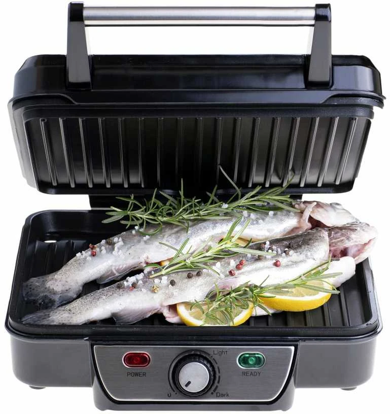 Mesko | Grilis | MS 3050 | Contact grill | 1800 W | Juodas/Nerūdijantis plienas