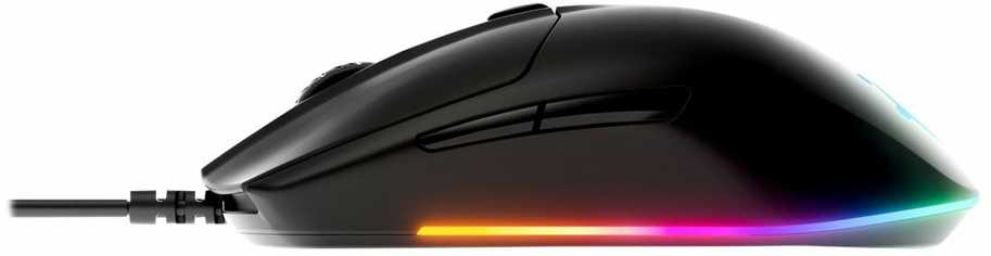 Žaidimų pelė SteelSeries su laidu Rival 3, Juodos spalvos