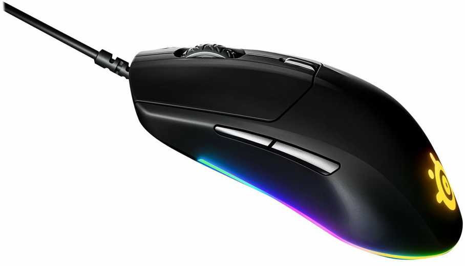Žaidimų pelė SteelSeries su laidu Rival 3, Juodos spalvos