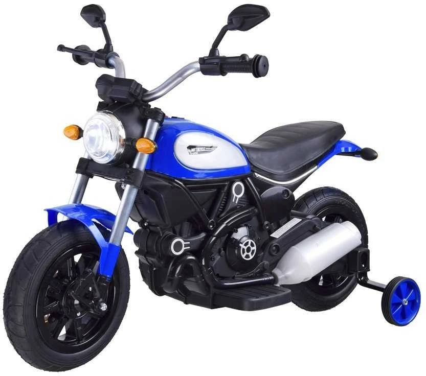 Jokomisiada Akumuliatorinis motociklas vaikams Street Bob PA0235 | spalva: mėlyna