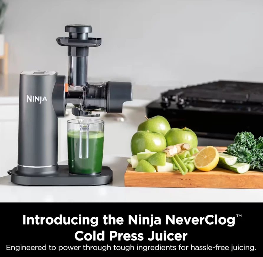 Šalto spaudimo sulčiaspaudė Ninja NeverClog JC151EU, pilka