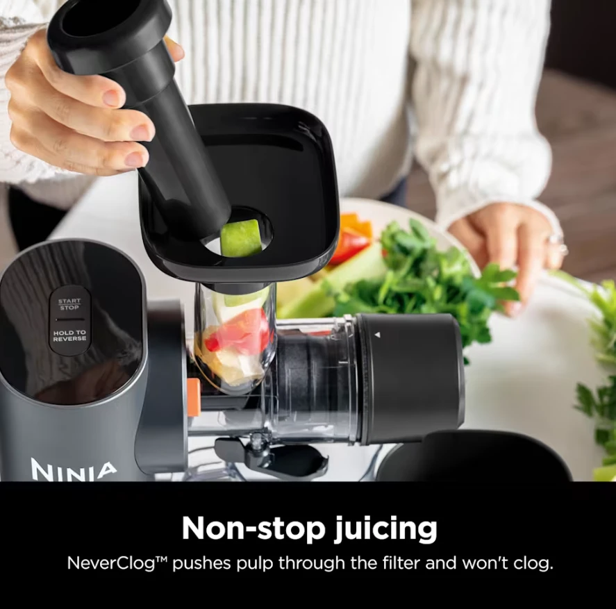 Šalto spaudimo sulčiaspaudė Ninja NeverClog JC151EU, pilka