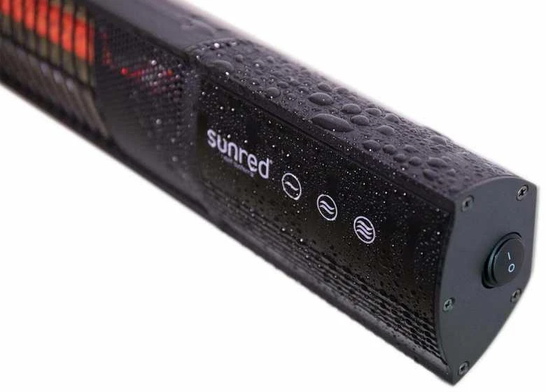SUNRED | Šildytuvas | RD-DARK-20, tamsi siena | Infraraudonųjų spindulių | 2000 W | Juodas | IP55