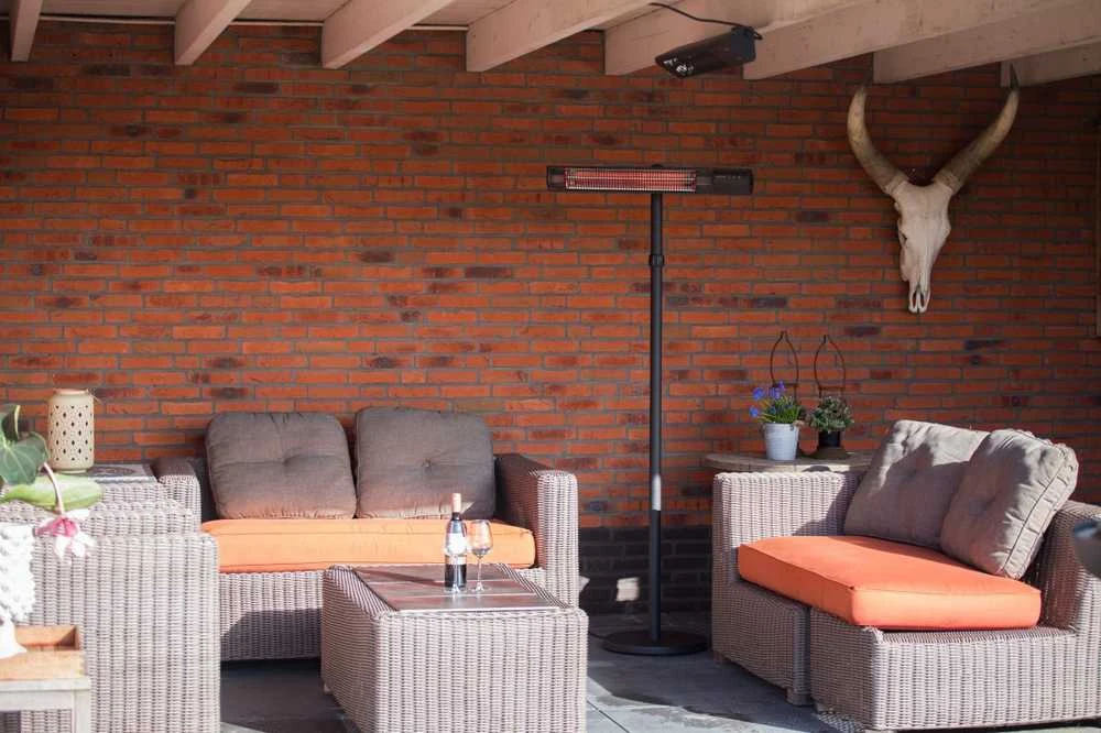 SUNRED | Šildytuvas | RD-DARK-25S, tamsiai stovintis | Infraraudonųjų spindulių | 2500 W | Juodas | IP55