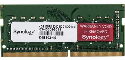 RAM Synology | D4ES02-4G | 4 GB | DDR4 | Kompiuteris/serveris | Registracijos Nr. | ECC Taip