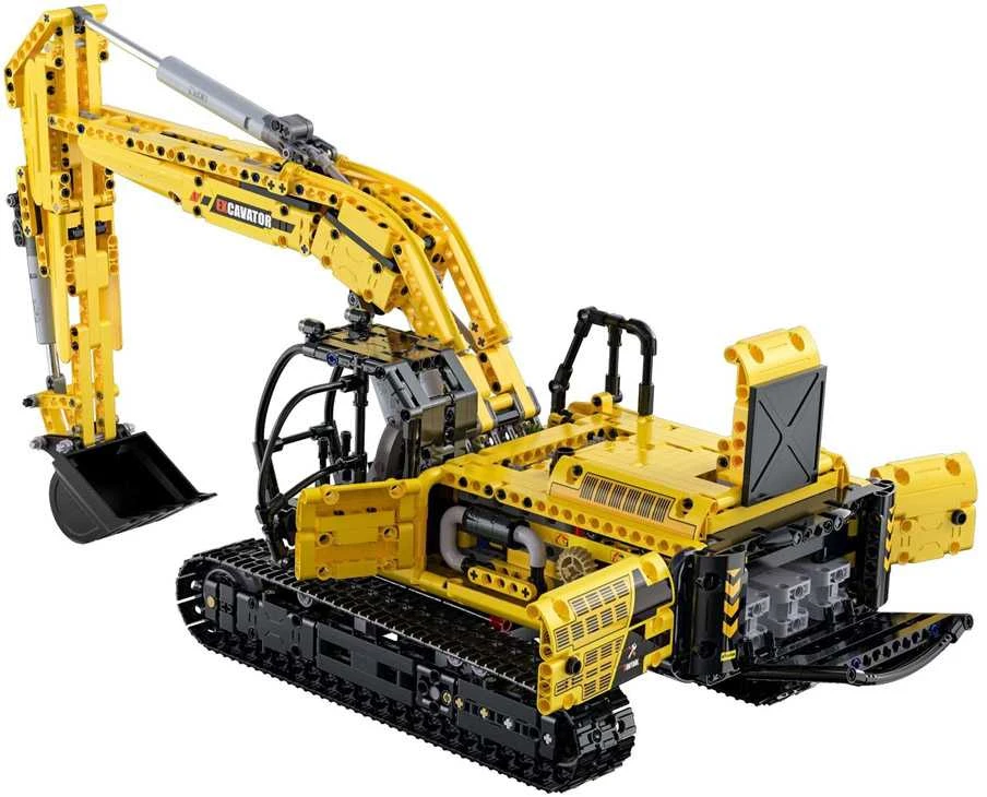 Techninių statybinių blokų rinkinys 1702 vnt. Ekskavatorius 1:20 kilnojamos dalys ZA5253