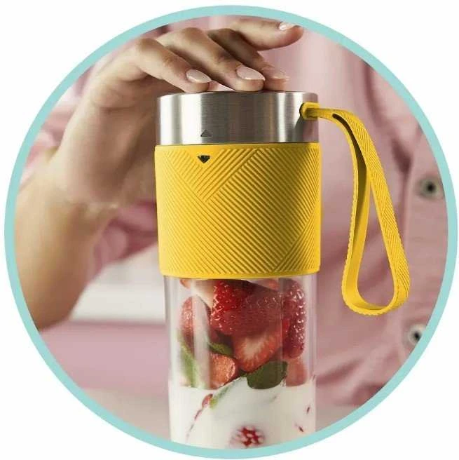 Nešiojama belaidė kokteillinė Tefal Lightmix BL1C0230, 300 ml, geltonos spalvos