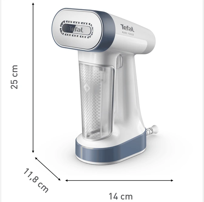 TEFAL garintuvas | DT8722E0 Pure Force 2in1 | Rankinis | 1800 W | 0,18 l | 35 g/min