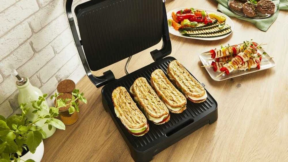 TEFAL Table Grilis | GC271D10 | Grilis | 2000 W | Sidabrinis