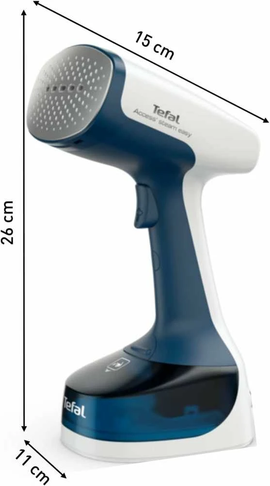 TEFAL Hand Travel Steamer | DT7130 | Handheld | 1400 W | 0.15 L | 25 g/min | Mėlyna/Baltas