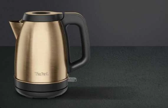TEFAL Coppertinto Virdulys | KI280G10 | Electric | 2400 W | 1.7 L | Nerūdijantis plienas | 360° rotational base | Copper/Juodas