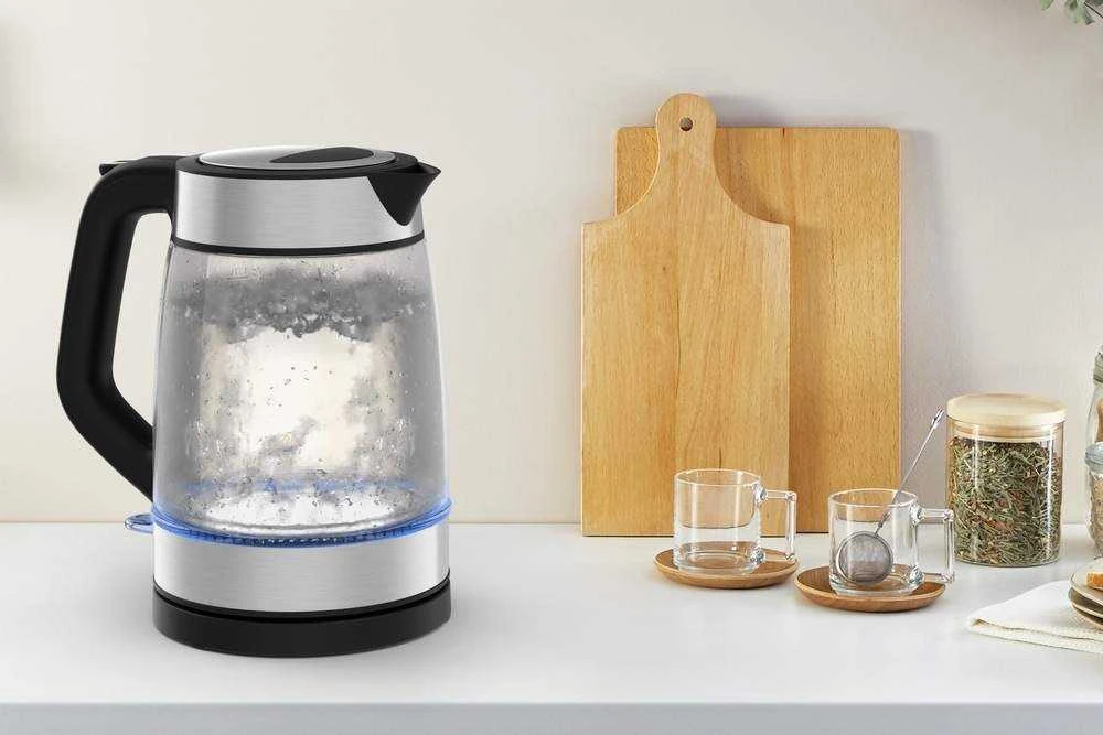 Tefal Glass Virdulys KI605830 electric virdulys 1.7 L 2200 W Juodas, Sidabrinis, Transparent