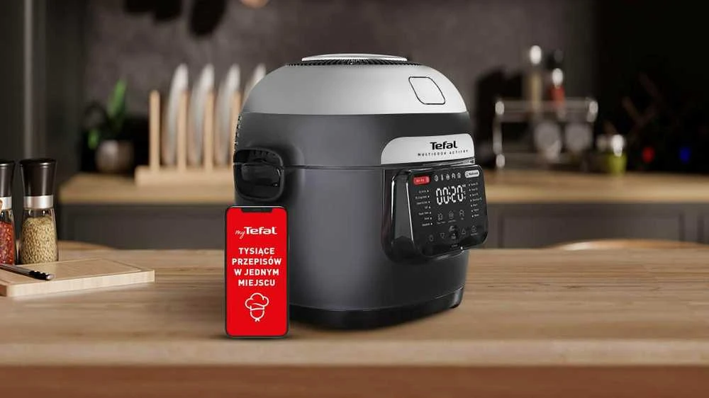 Gruzdintuvė TEFAL Air Fryer and Daugiafunkcinis puodas | MY741CF0 Actifry | Power 1334 W | Capacity 6 L | Juodas/Sidabrinis