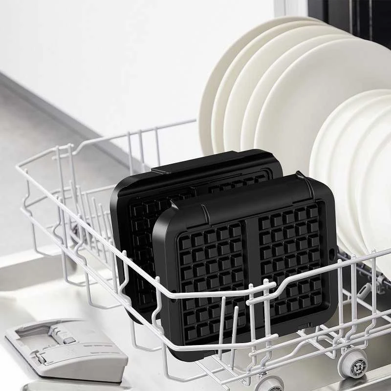 Virtuvinės svarstyklės TEFAL OptiGrill Užkandžių ir kepimo reikmenys | XA730810 | Kepinių skaičius 1 | Vaflis | Juodas