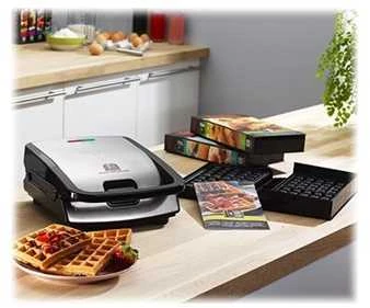 Sumuštinių ir vaflių keptuvė Tefal Snack Collection SW852D12, su 2 papildomomis plokštėmis