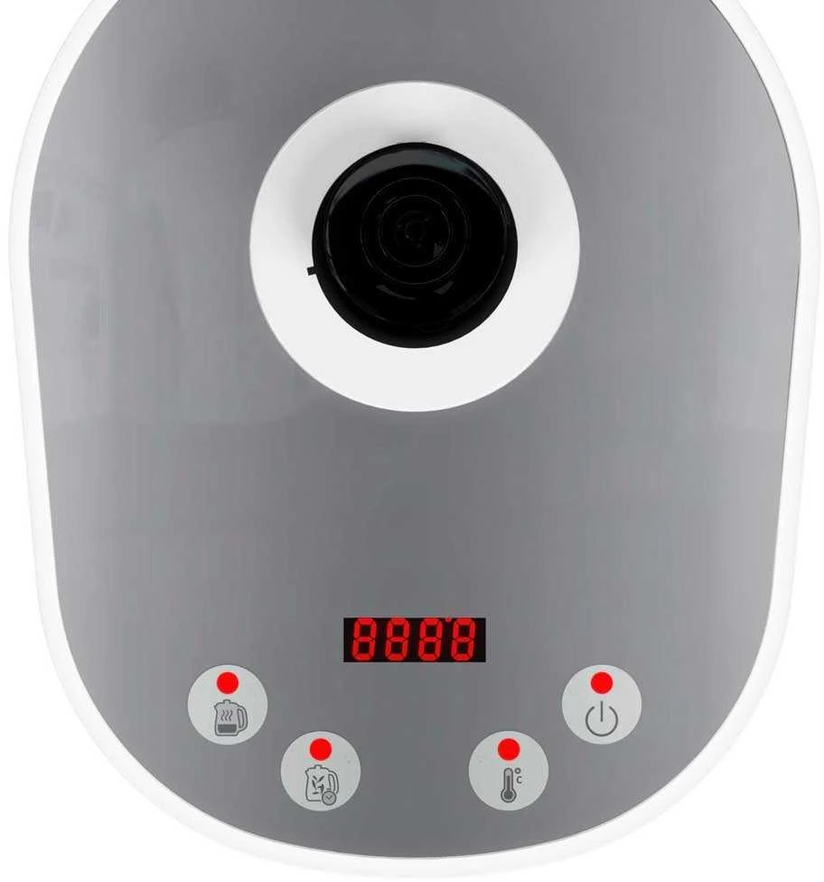 TEFAL BJ551B10 | Tea Virdulys | 1400 W | 1.5 L | Glass | 360° rotational base | Baltas/Pilkas