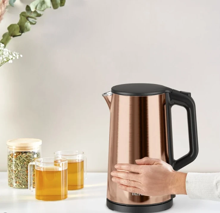 TEFAL | Virdulys | KI583C10 | Elektrinis | 2000 W | 1,5 l | Nerūdijantis plienas | 360° sukamasis pagrindas | Auksas