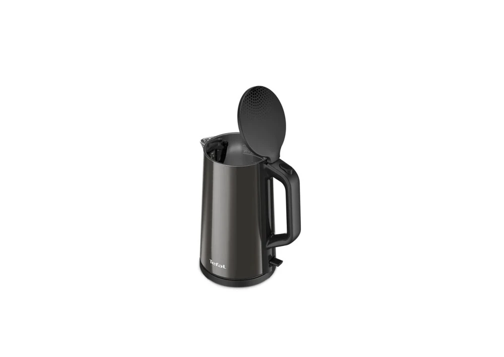 TEFAL | Virdulys | KI583E10 | Elektrinis | 2000 W | 1,7 l | Nerūdijantis plienas | 360° sukamasis pagrindas | Juodas