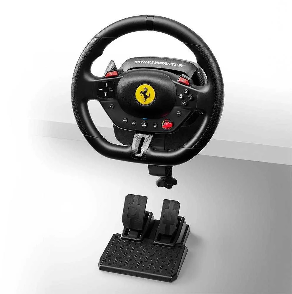 Žaidimų vairo rinkinys Thrustmaster Racing Wheel | T98-P Ferrari 296 GTB (vairo rinkinys + pedalų rinkinys) PS4 / PS5 / PC