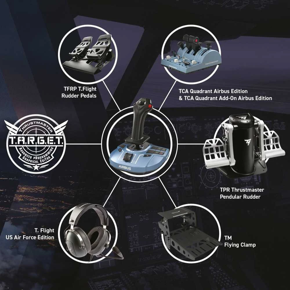 „Thrustmaster“ | Vairasvirtė „TCA Sidestick Airbus Edition“ | Vairasvirtė